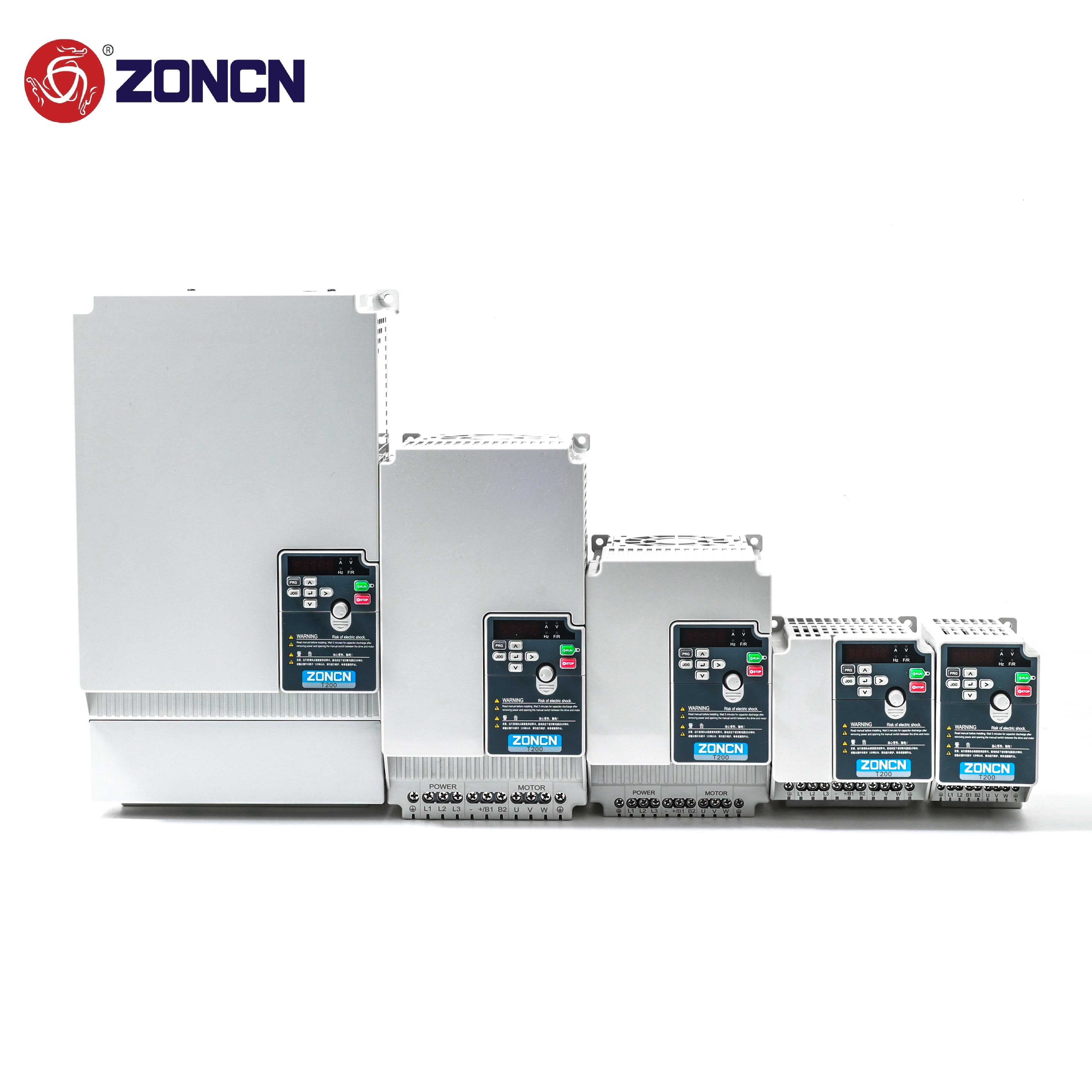 T200 Series Variable Speed Drive VFD Inverter with 0.4kW-160kW Power Range and RS485/EtherCAT/Profibus/Profinet/Canopen Communication